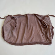 Hand dyed brown vintage bed jacket