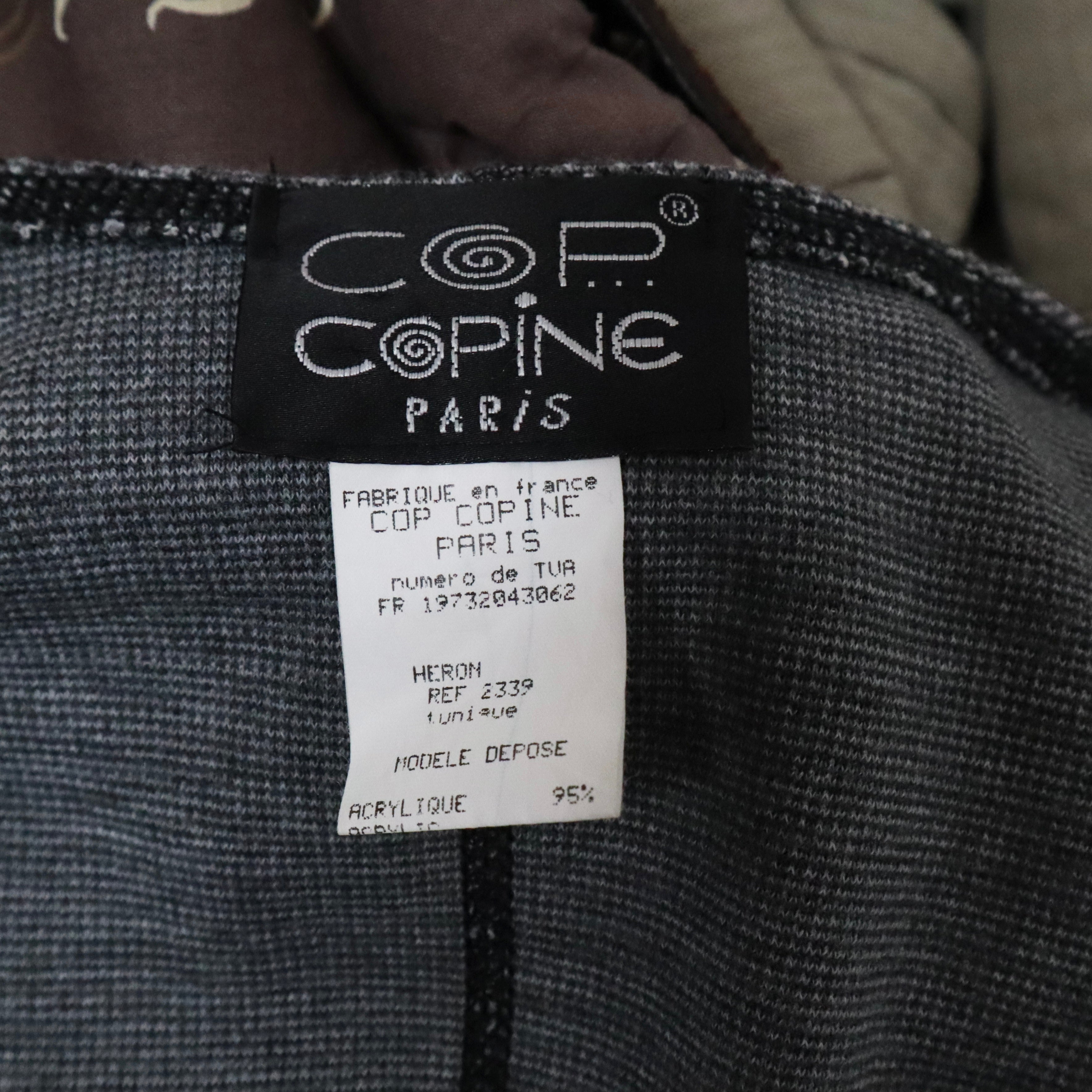 90s COP COPINE Gray Mini Dress (M)