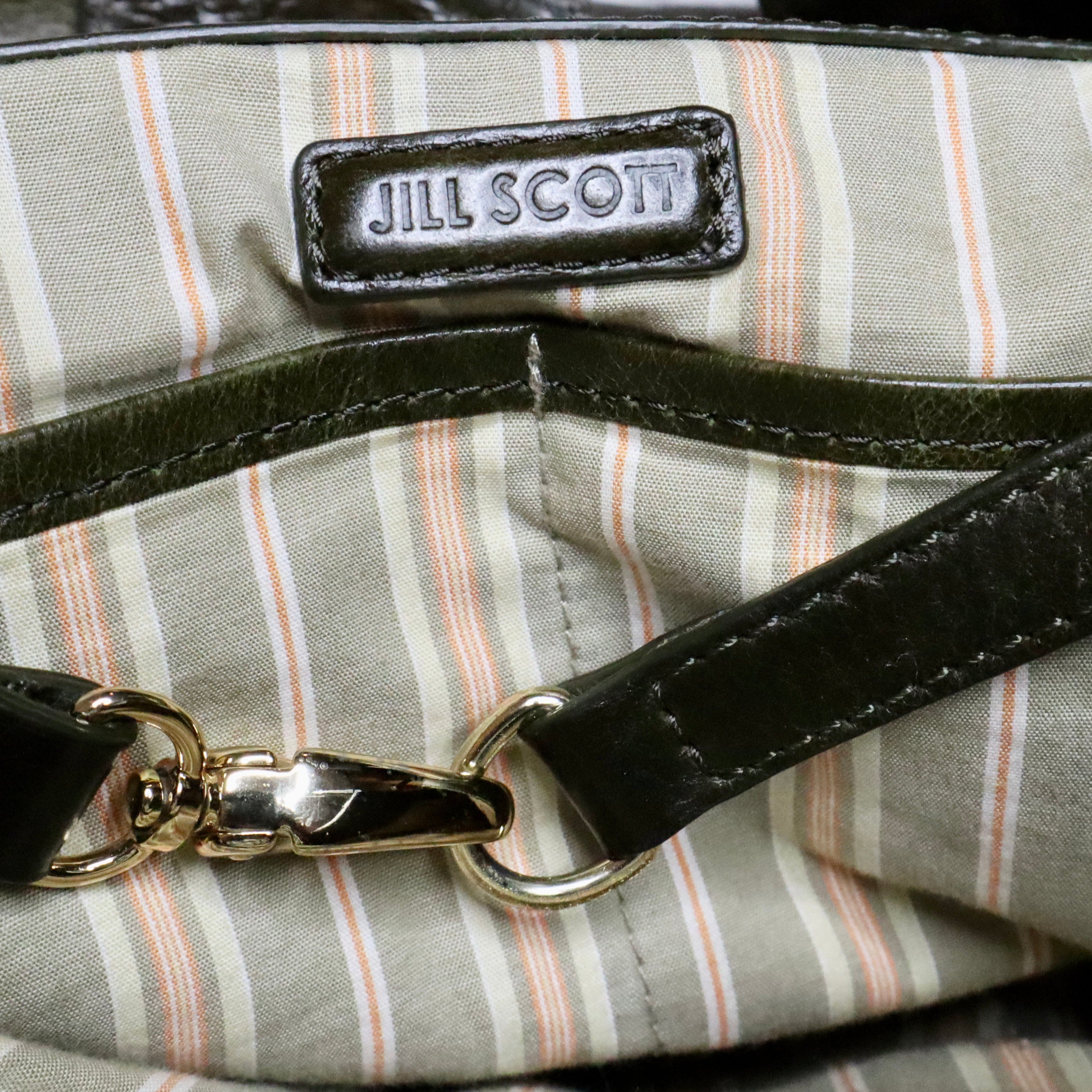 90s Woven Green Leather Shoulder Bag