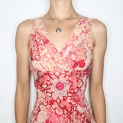Y2K DIANE VON FURSTENBERG Beaded Silk Dress (S)