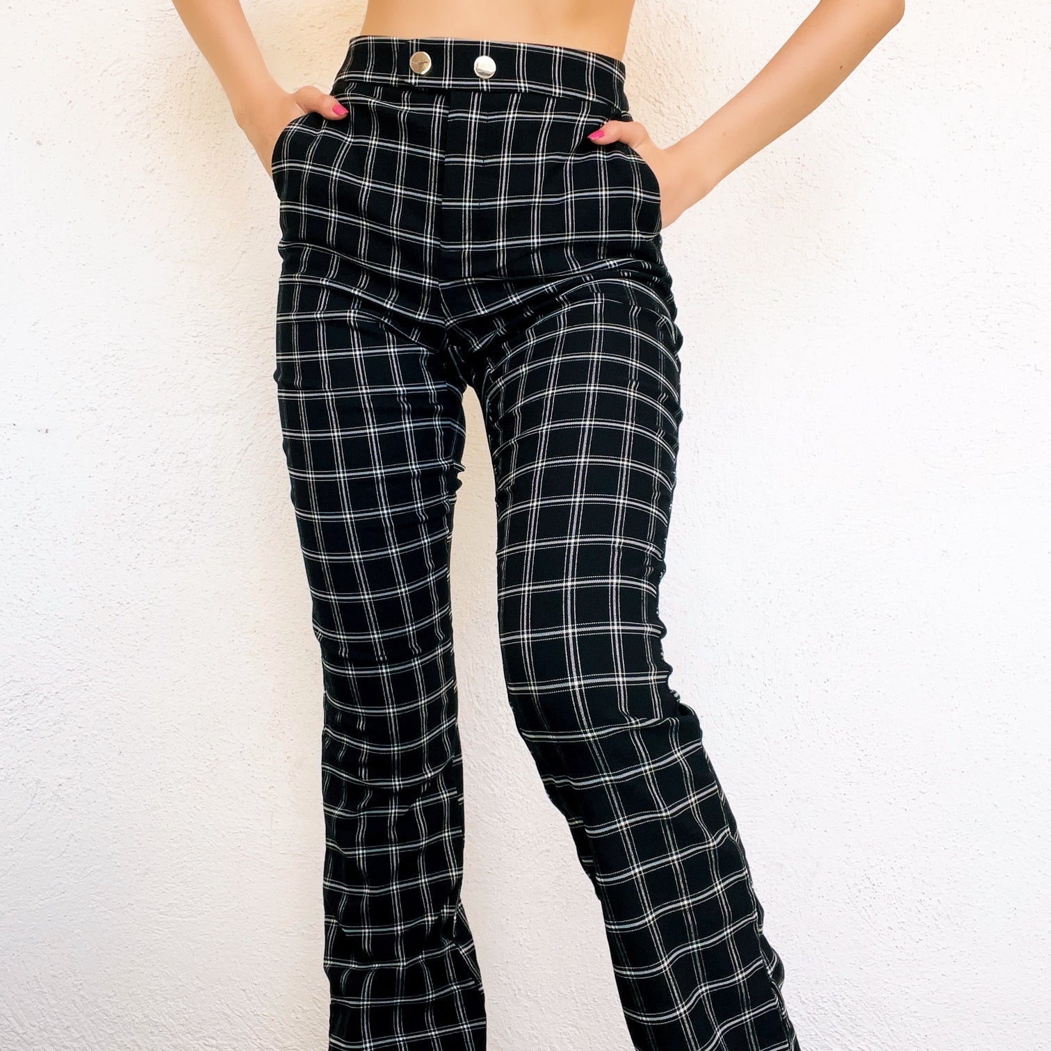 Black & White Grid Pants