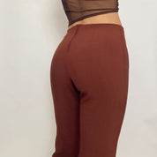 y2k split hem pants - extra small