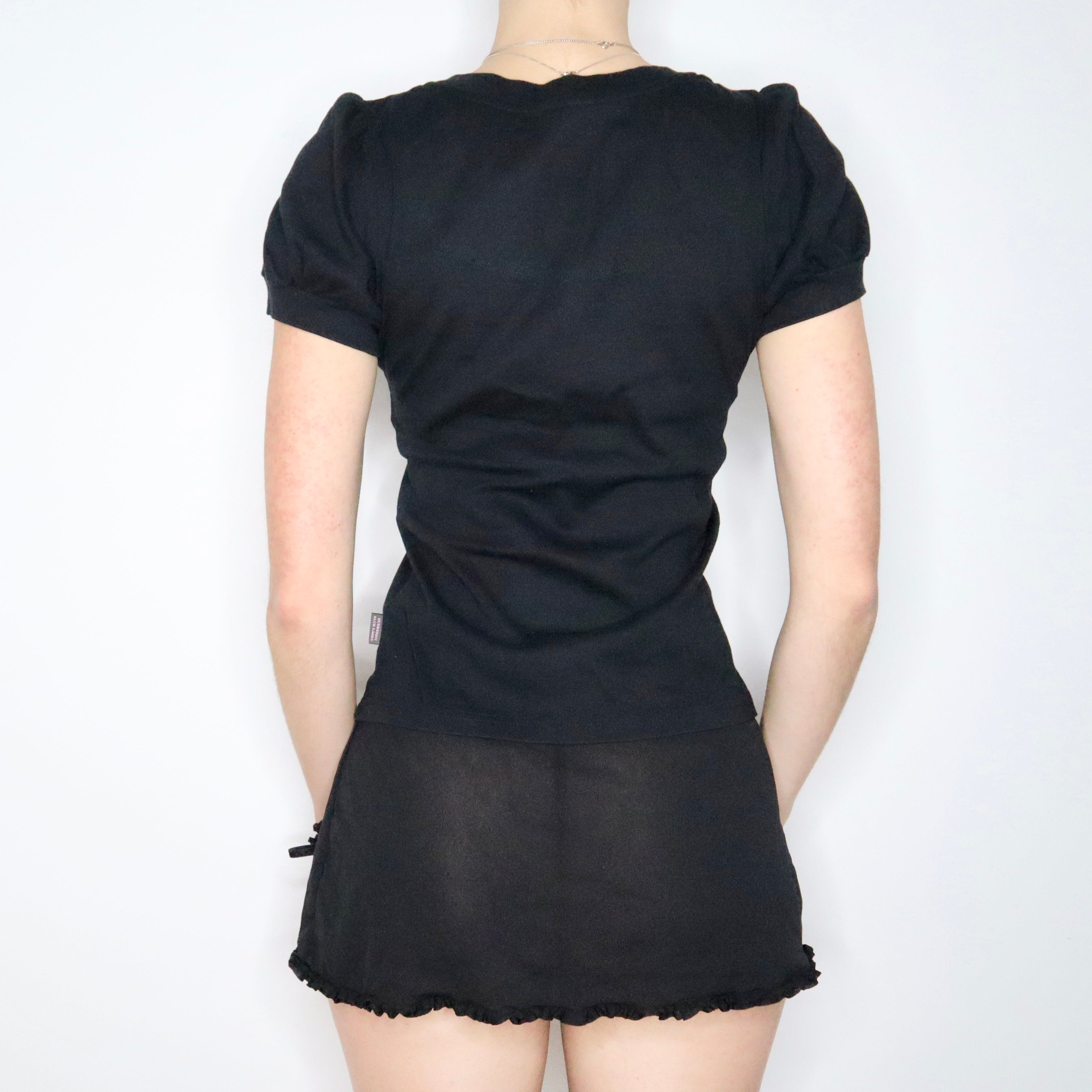 Y2K BURBERRY Black Blouse (S)