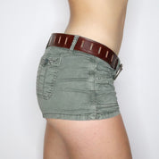 90s Brown Leather Belt (XS/S)
