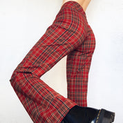 Vintage Red Plaid Pants