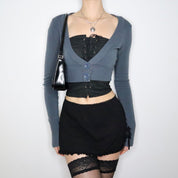 90s Black Faux Leather Shoulder Bag