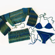 Blue Lagoon Four-Piece Crochet Set