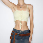 Guess Yellow Crop Top (Small)
