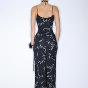 90s Black Maxi Dress (XS)