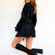 Denim Trench Coat