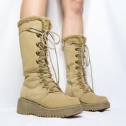 Y2K Platform Lace Up Boots (6.5)