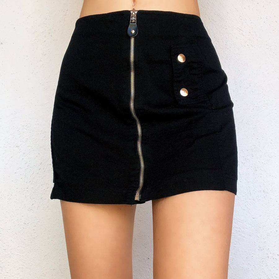 Early 2000s Black Mini Skirt