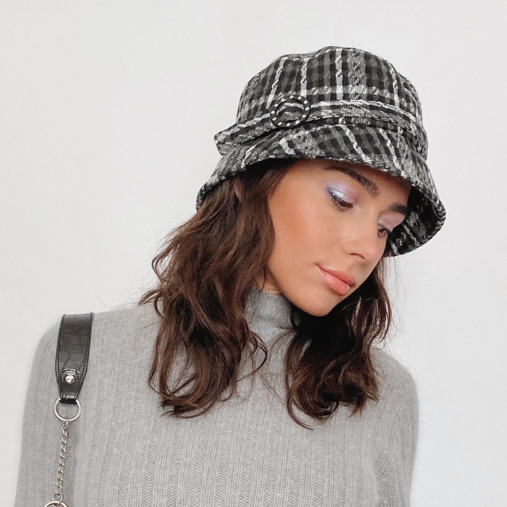 plaid bucket hat