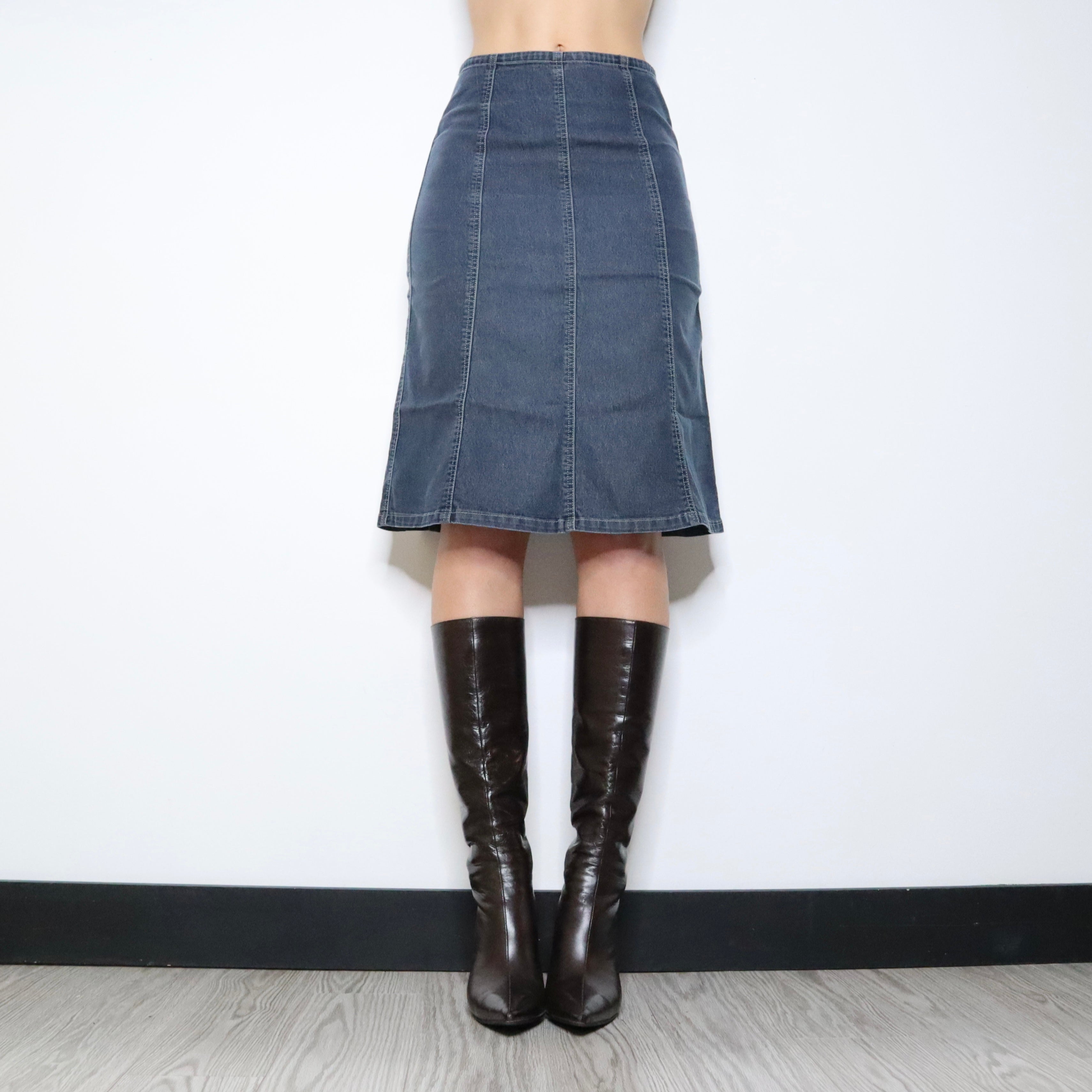 90s Denim Midi Skirt (S)