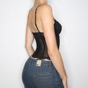 Black Mesh Bustier (Small)