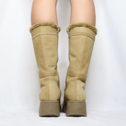 Y2K Platform Lace Up Boots (6.5)