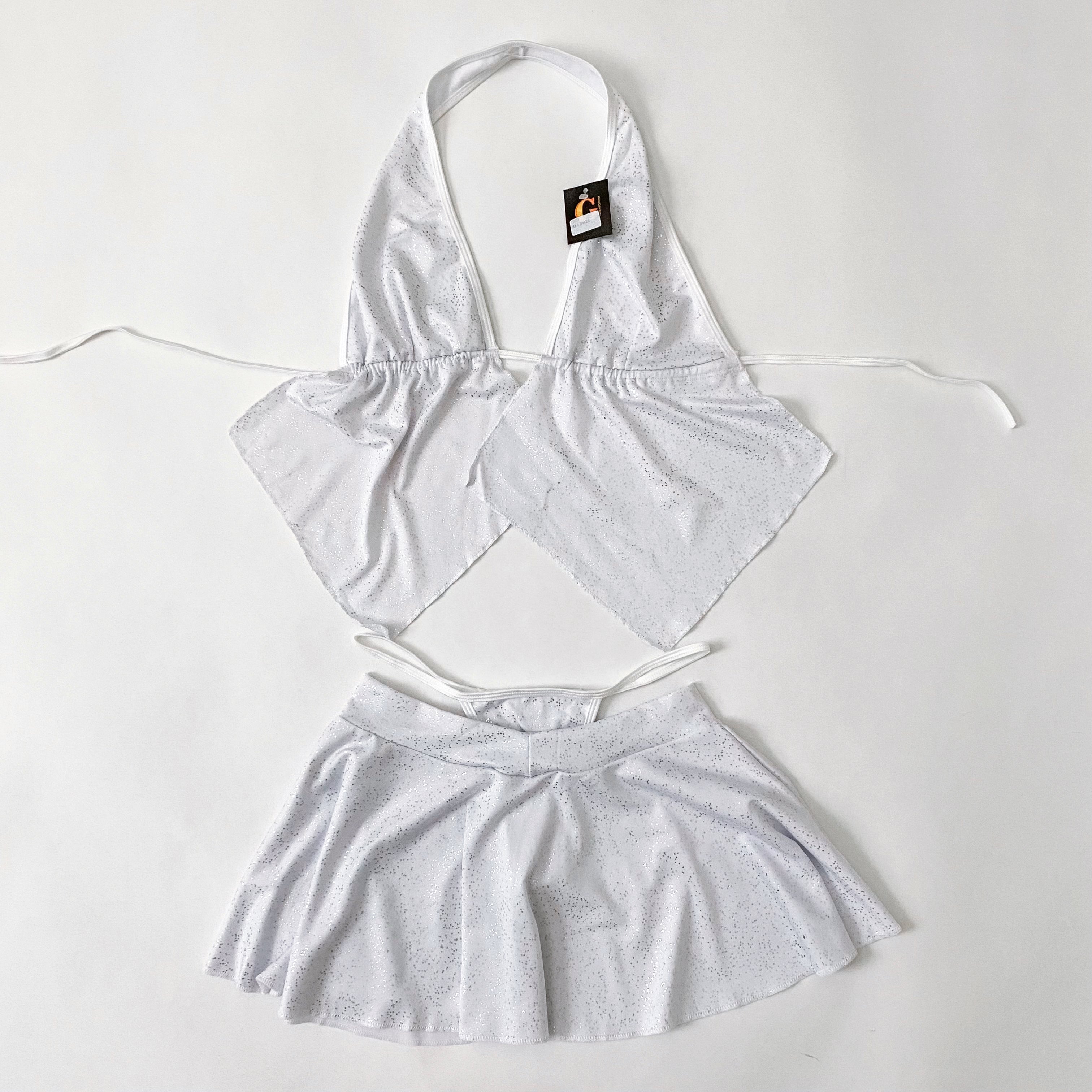 90's 3 piece shimmer club set - s/m
