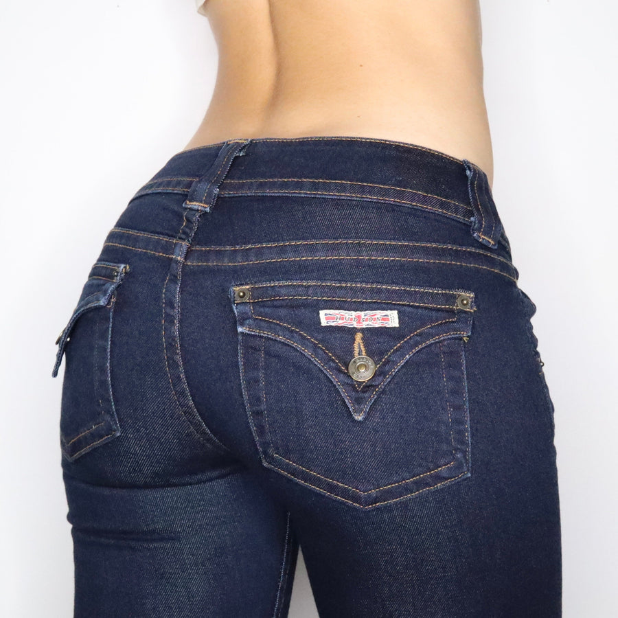 Y2K HUDSON Low Rise Flare Jeans (M)