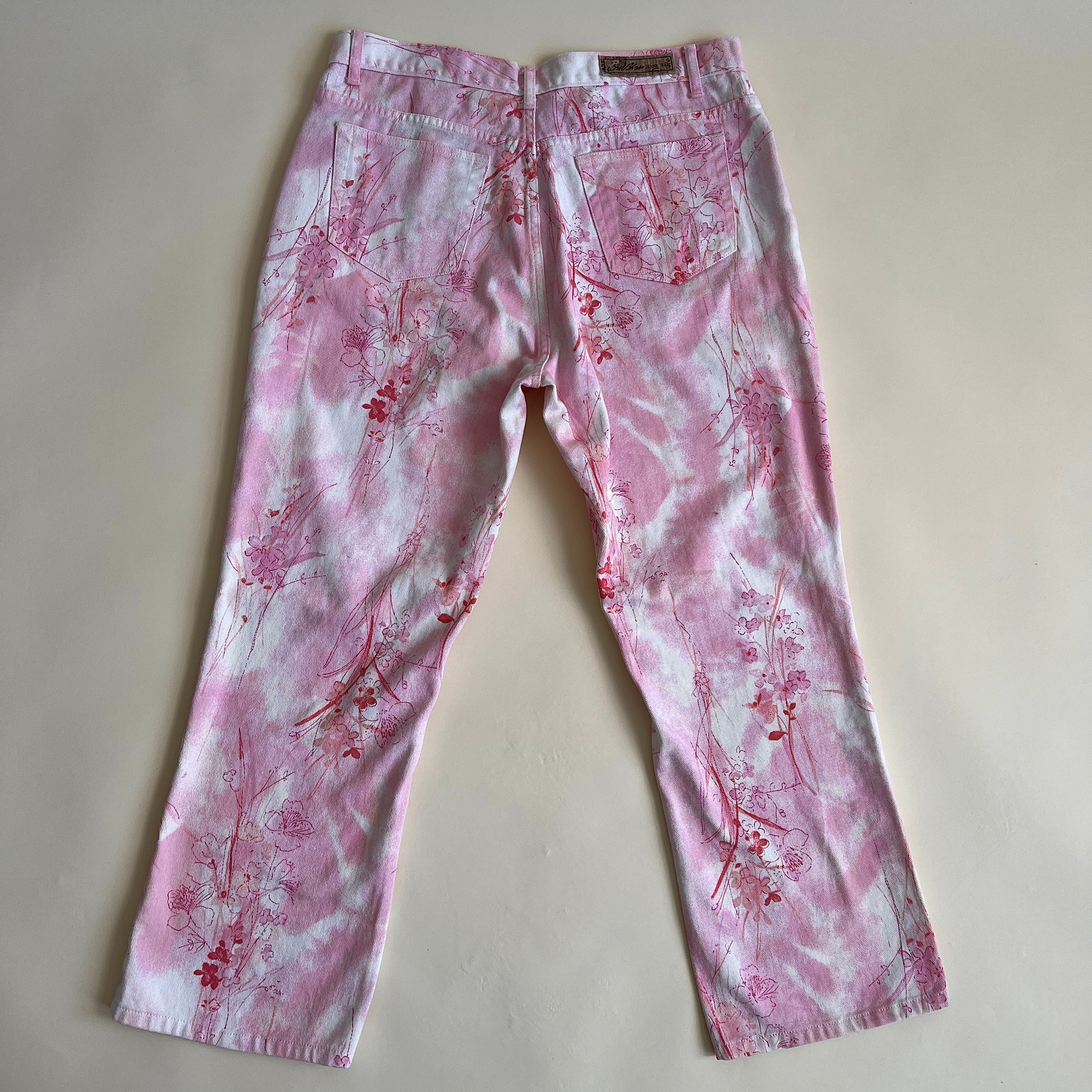 00s cherry blossom jeans (XL)