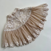 Vintage 80s romantic lace capelet