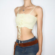 Guess Yellow Crop Top (Small)