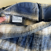 Vintage 90s plaid pleated mini skort - M