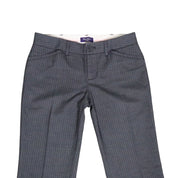 Y2K Gray Low Rise Pinstripe Flare Pants (XS)