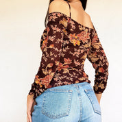 Velvety Floral Top