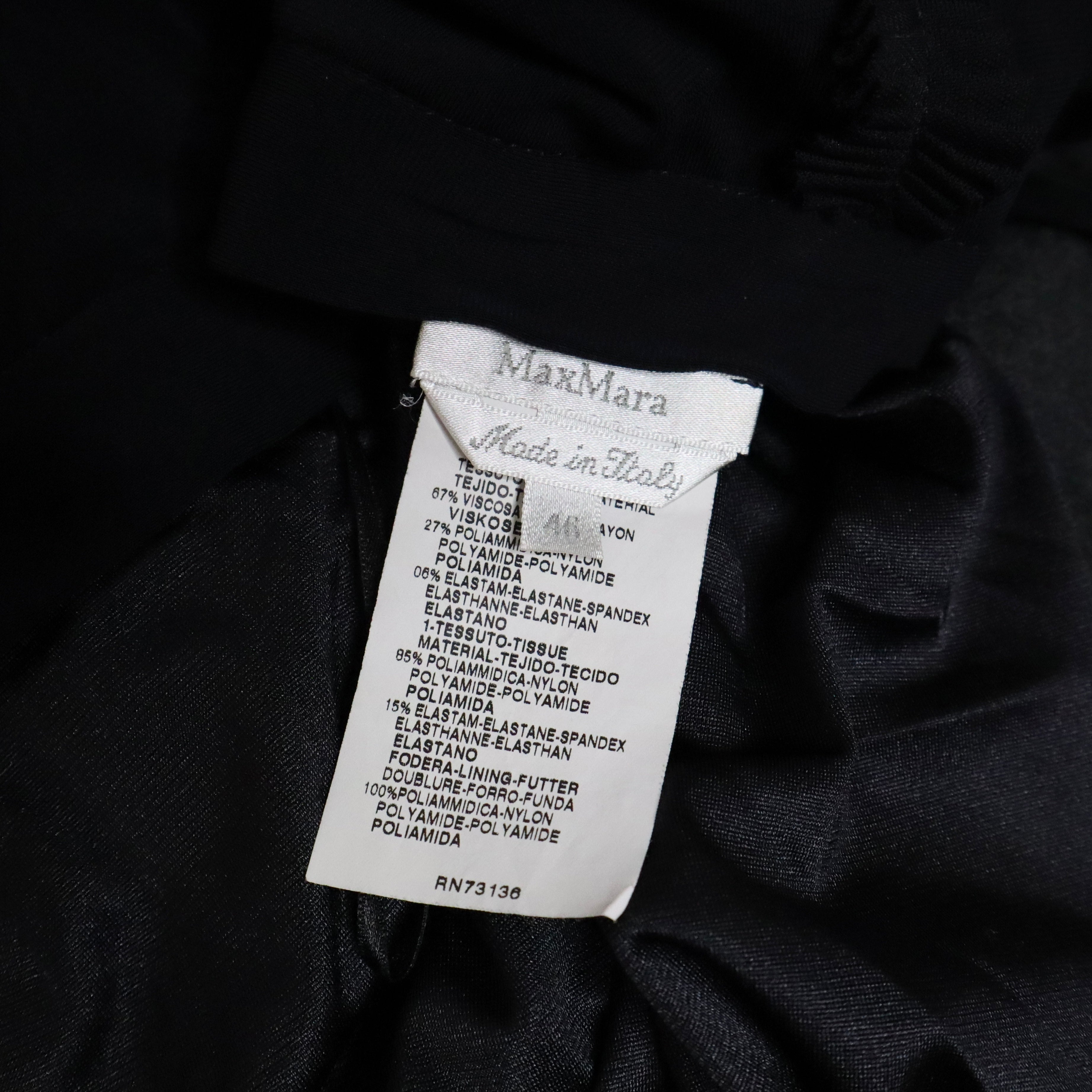 Max Mara Black Midi Skirt (Large)
