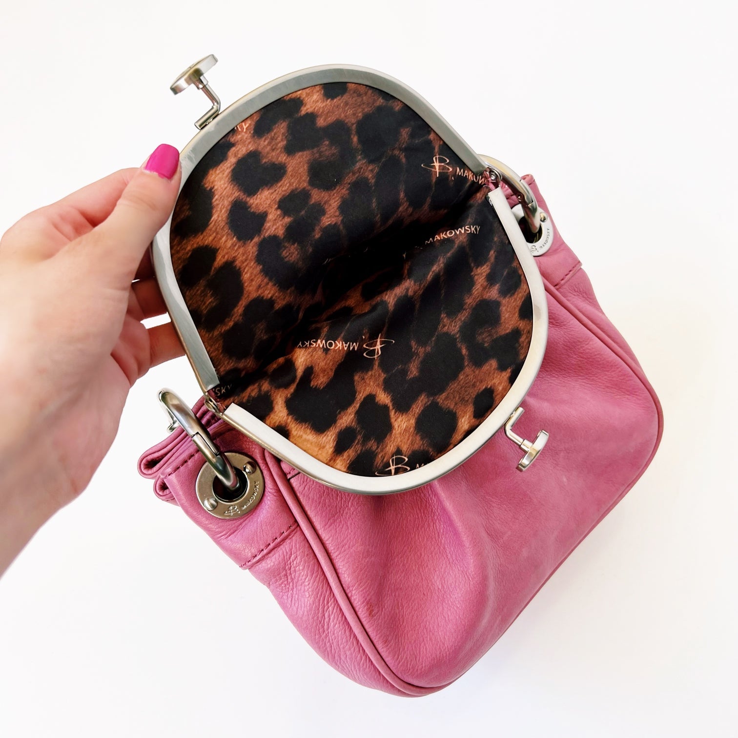 Rosy Pink Leather Purse
