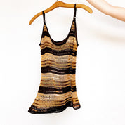 Heavily Beaded Crochet Tank