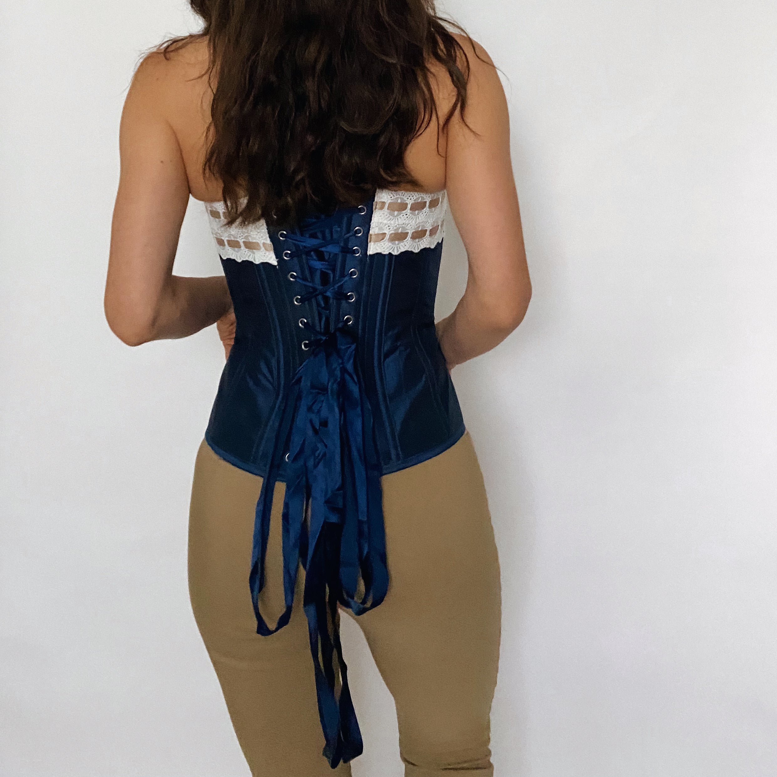 Satin and Lace Prairie Cottage Corset