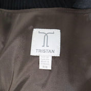 90s Brown Pinstripe Vest (S/M)