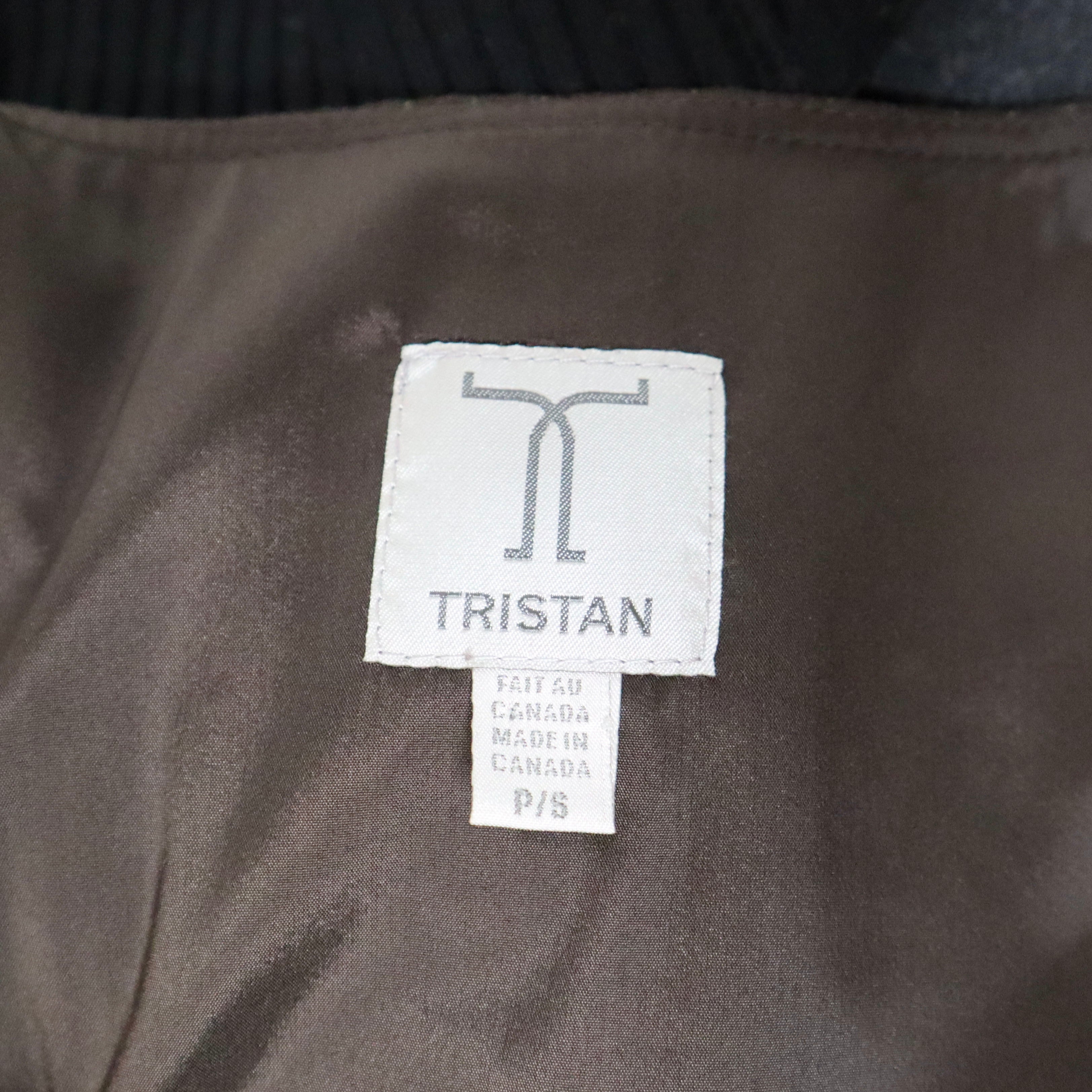 90s Brown Pinstripe Vest (S/M)