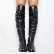 Italian Tall Black Riding Boots (8.5)