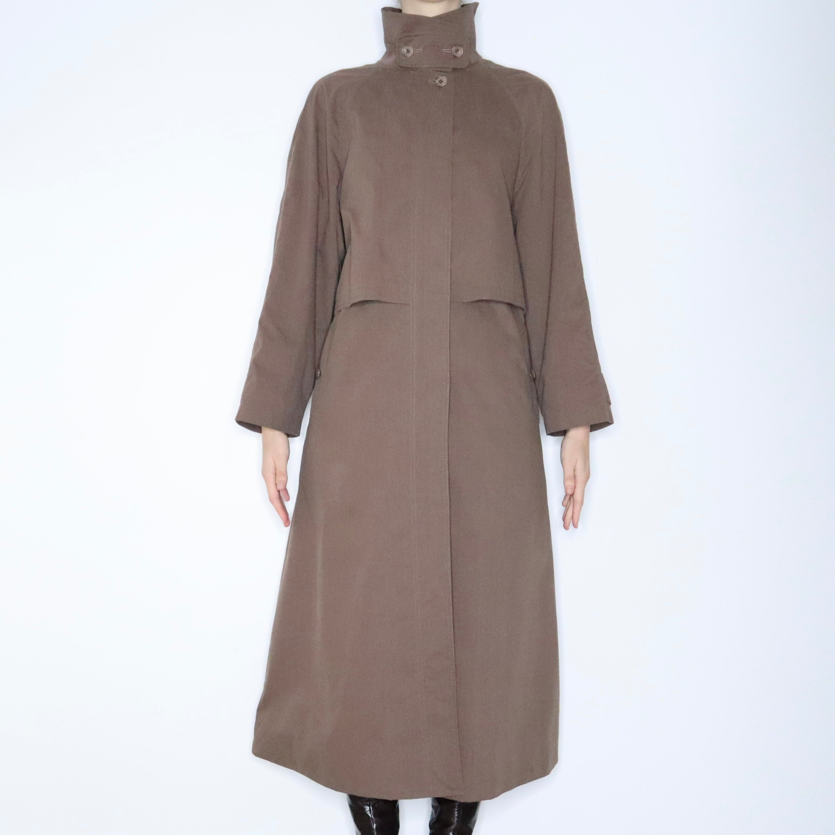 90s AQUASCUTUM Brown Trench Coat (L)
