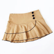 Early 2000s Beige Mini Skirt