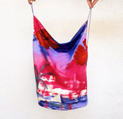 90s Backless Hawaiian Top