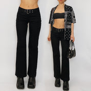 y2k buckle pants - extra small
