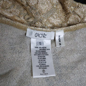 Gold Beaded Lace Camisole (Small)