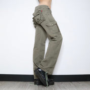 Baggy Khaki Cargo Pants (Medium)