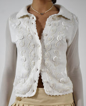 Beaded Cardigan Sweater