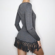 90s Italian Gray Sweater (S/M)