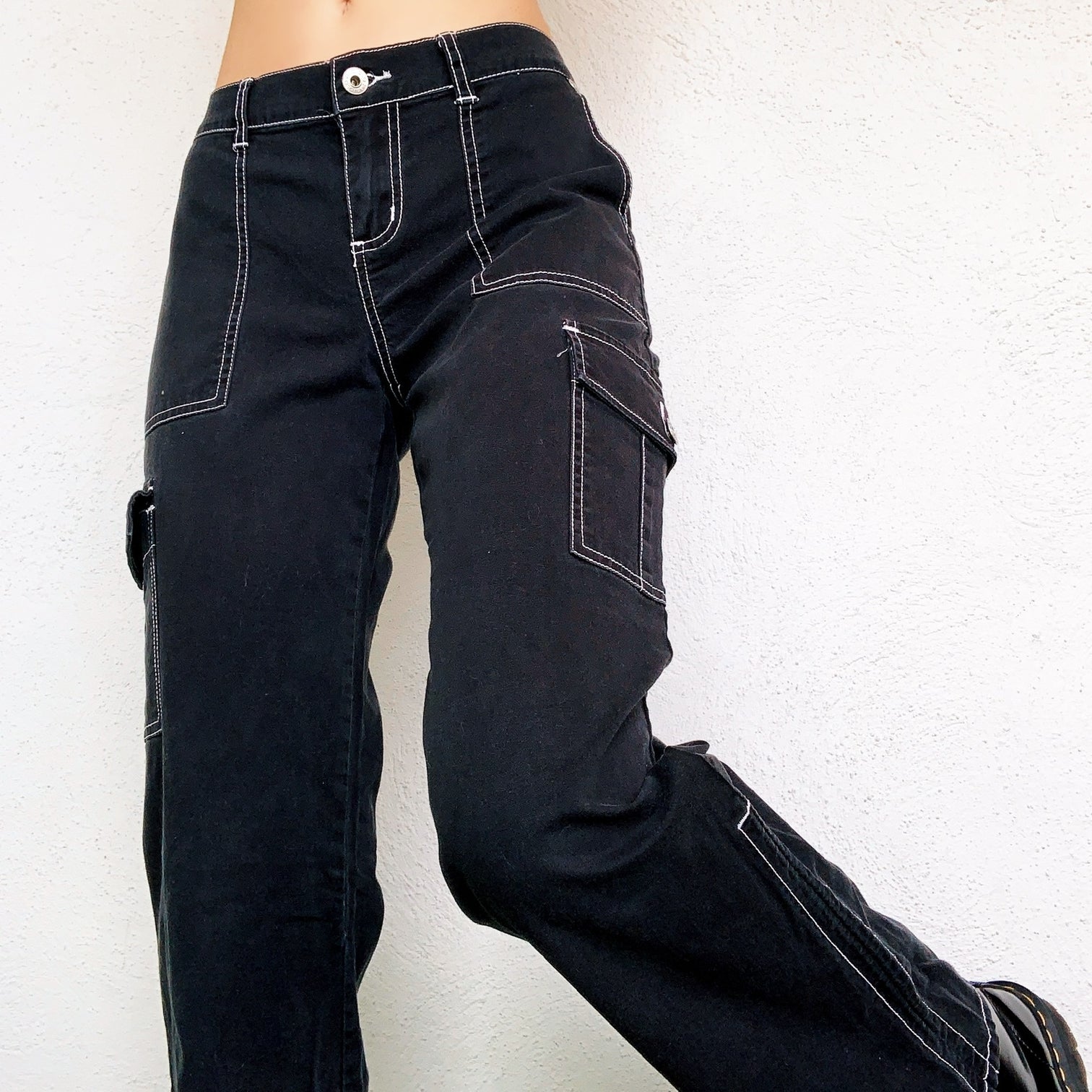 Early 2000s Faded Black Cargos