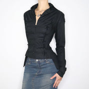 90s BRYON LARS Gothic Blouse (M)