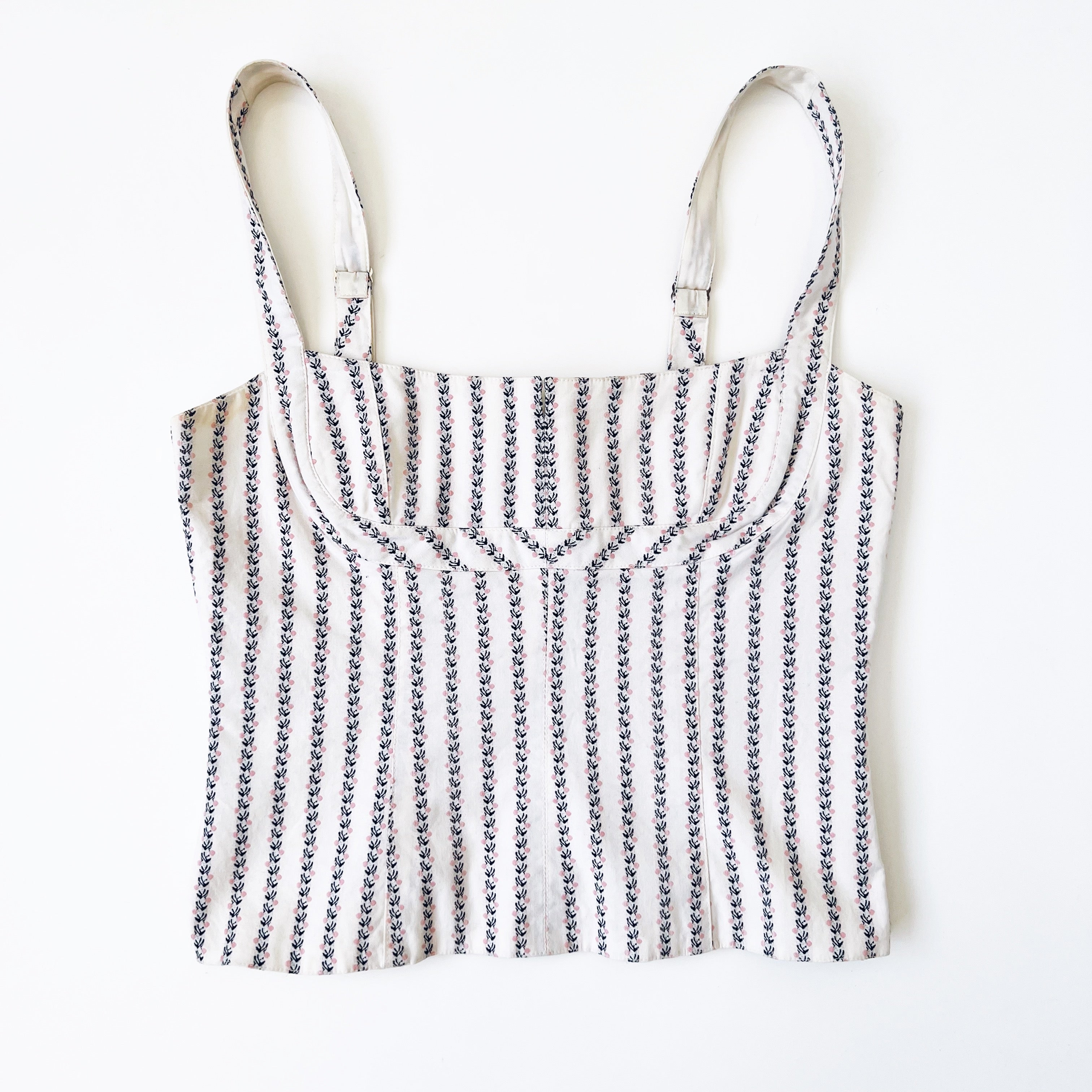 Dainty Floral Corset Style Top