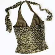 Early 2000s Leopard Halter Top