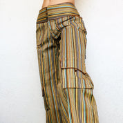 Funky Striped Cargo Pants (S)