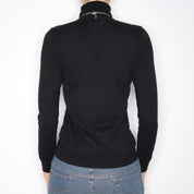90s RALPH LAUREN Black Turtleneck Sweater (M)