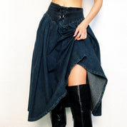 Denim Corset Skirt